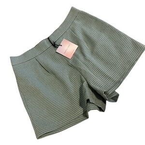 Happily Grey Turquoise Trouser Shorts‎ NWT Medium